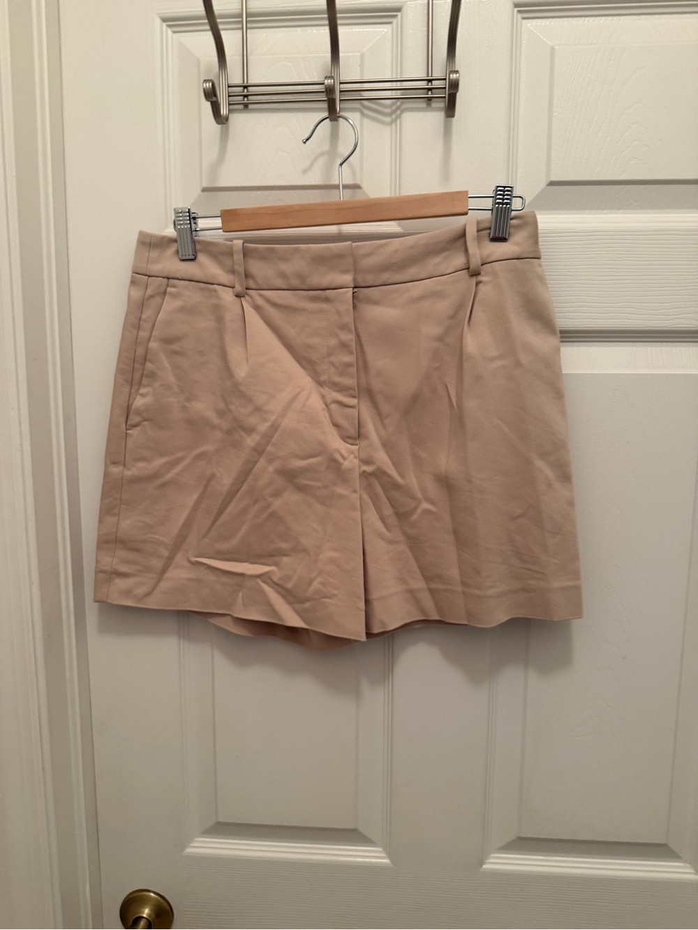 Zara Beige Tailored Bermuda Shorts